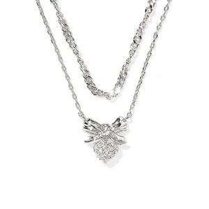 Kendra Scott -  Bow Multi-Strand Necklace - Silver Silver